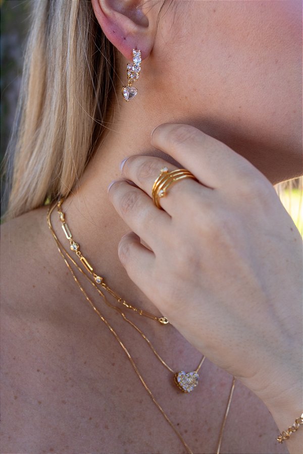 Anel dois corações