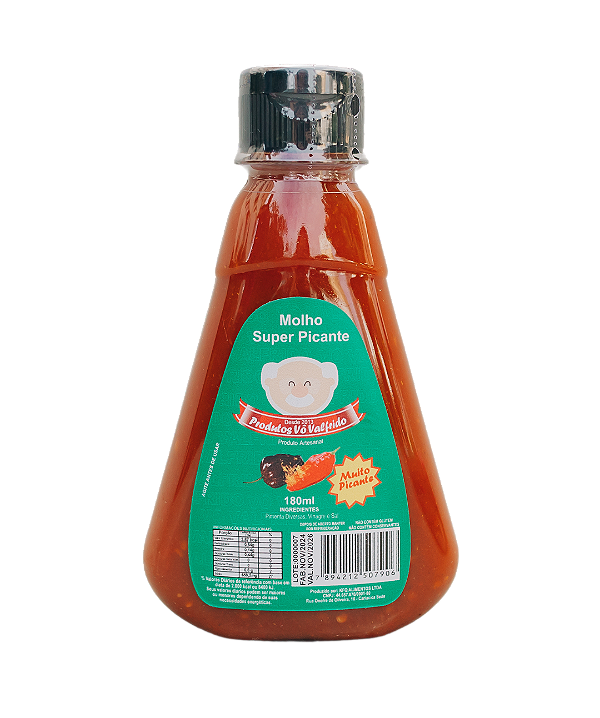 Molho de Pimentas Super Picante - 180 ml