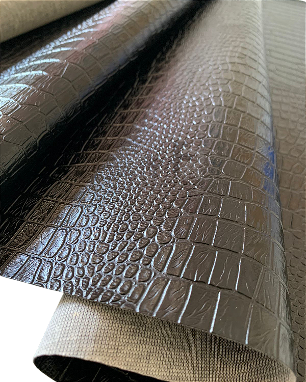 SINTETICO CROCODILO 0,80MM  MALHA - PRETO