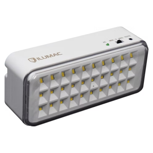 Luminaria de emergência IP20 30 leds