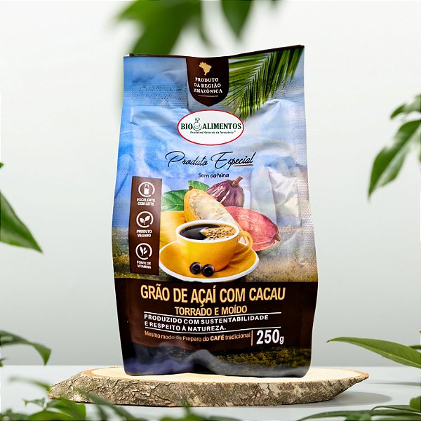 Grão do Açaí Torrado e Moído com Cacau