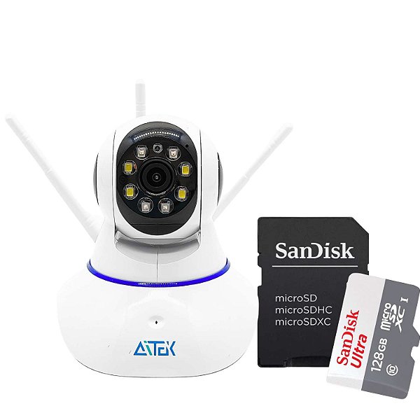 Kit Câmera IP PTZ Wireless Aitek - SIGMA-1320C + Micro sd 128gb