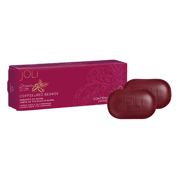 Sabonete em Barra Joli Café e Frutas Vermelhas com 2 Unidades 90g - Cod/Ref: 033023
