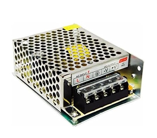 Fonte Metálica Colmeia 60W 5A 12V Chaveada Alimentação 110V-220V P/ Cftv leds