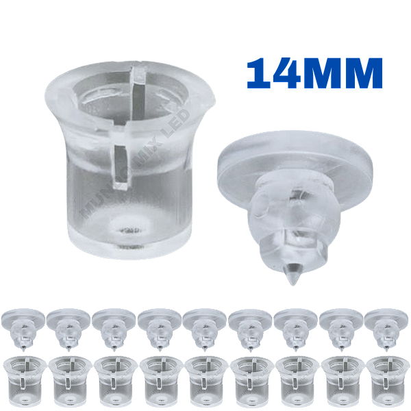 EASY FIX 14MM Fixador Pino Transparente P/ Letras Caixas Logos Placas Letreiros 14x14mm MEGA Fixação ORIGINAL