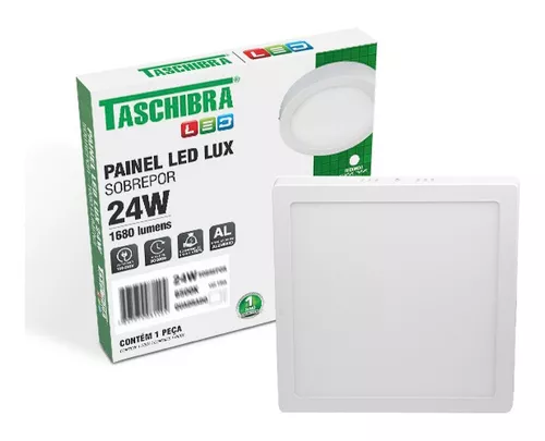 Painel Led quadrado 24w Sobrepor Taschibra