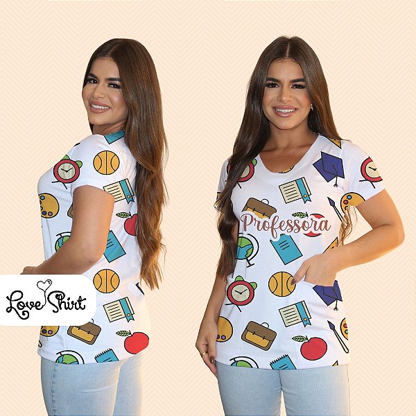 BATA COM BOLSO/SCRUB PROFISSÃO PROFESSORA VARIADA 2