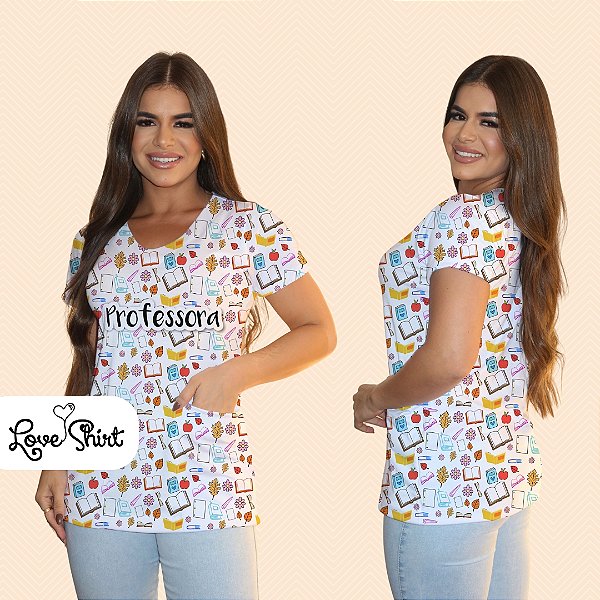 BATA COM BOLSO/SCRUB PROFISSÃO PROFESSORA VARIADA 5