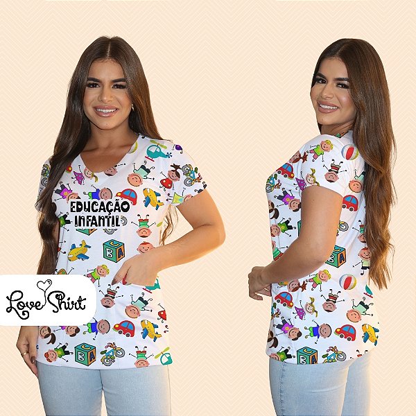 BATA COM BOLSO/SCRUB PROFISSÃO EDUCAÇÃO INFANTIL VARIADA 5