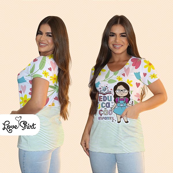 BATA COM BOLSO/SCRUB PROFISSÃO EDUCAÇÃO INFANTIL BARRA VERDE BONECA