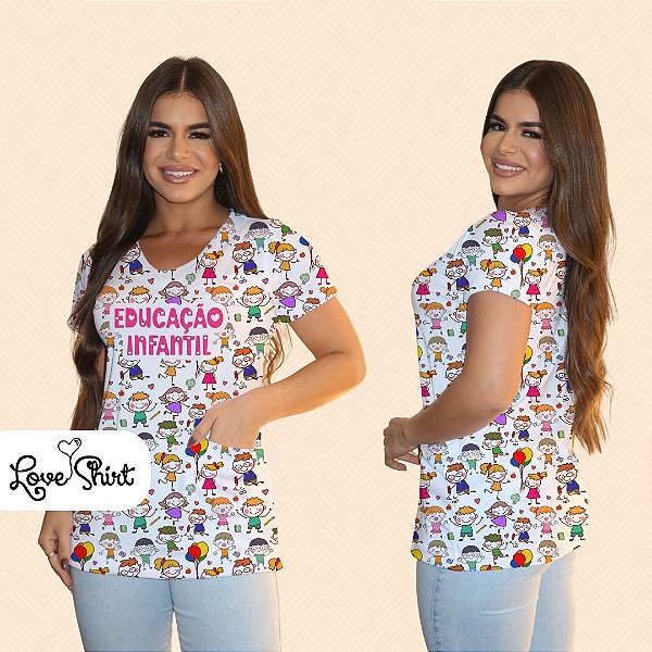BATA COM BOLSO/SCRUB PROFISSÃO EDUCAÇÃO INFANTIL BONECOS TOTAL