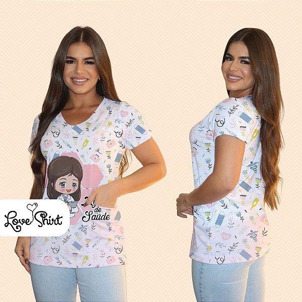 BATA COM BOLSO/SCRUB PROFISSÃO AGENTE DE SAÚDE BONECA