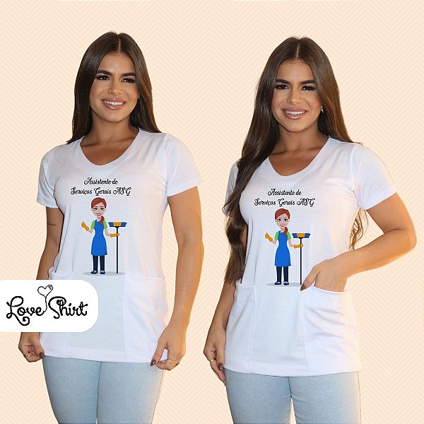 BATA COM BOLSO/SCRUB PROFISSÃO SERVIÇOS GERAIS VARIADA 2