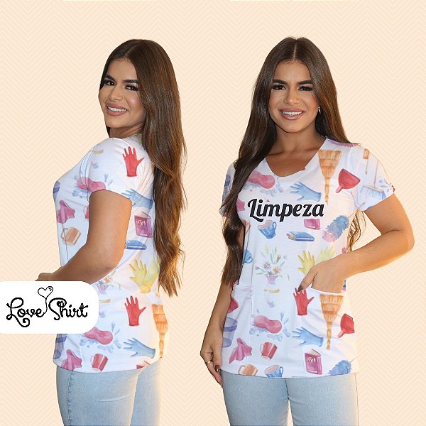 BATA COM BOLSO/SCRUB PROFISSÃO LIMPEZA VARIADA