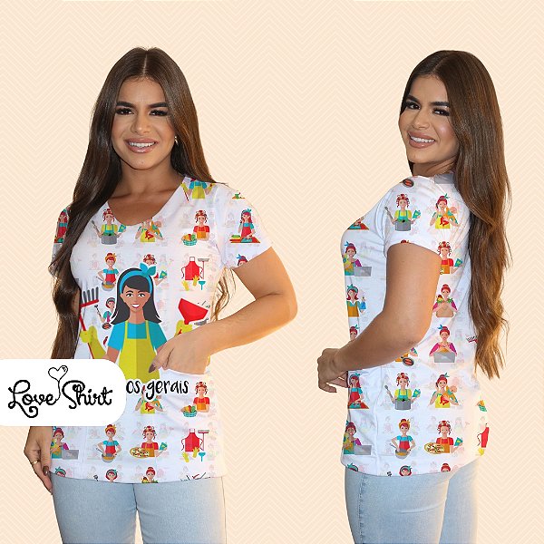 BATA COM BOLSO/SCRUB PROFISSÃO SERVIÇOS GERAIS BONECA VARIADA