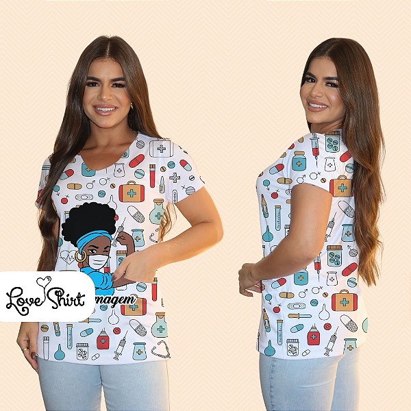 BATA COM BOLSO/SCRUB PROFISSÃO ENFERMAGEM BONECA VARIADA 2