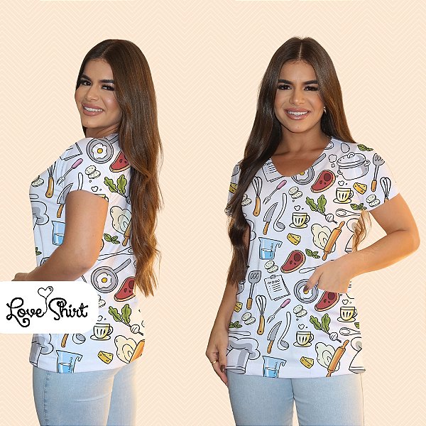 BATA COM BOLSO/SCRUB PROFISSÃO COZINHEIRA VARIADA