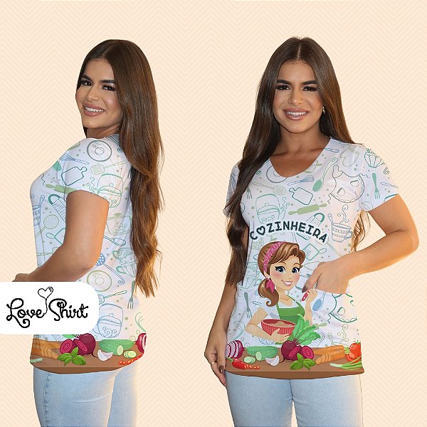 BATA COM BOLSO/SCRUB PROFISSÃO COZINHEIRA BARRA BONECA LEGUMES