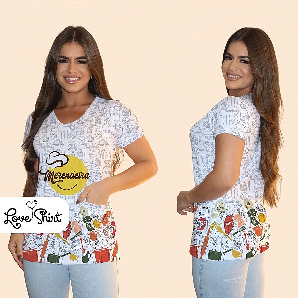 BATA COM BOLSO/SCRUB PROFISSÃO MERENDEIRA VARIADA