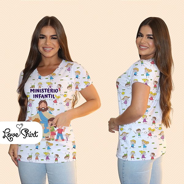 BATA COM BOLSO/SCRUB PROFISSÃO MINISTERIO INFANTIL JESUS E CRIANÇAS