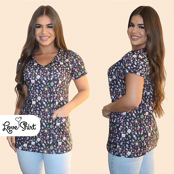 BATA COM BOLSO/SCRUB TOTAL PRETA VARIADO 2