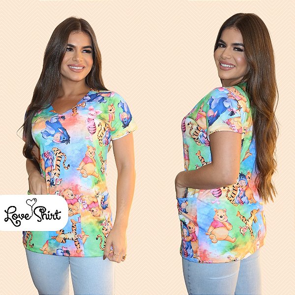 BATA COM BOLSO/SCRUB TOTAL TURMA DO URSINHO POOH