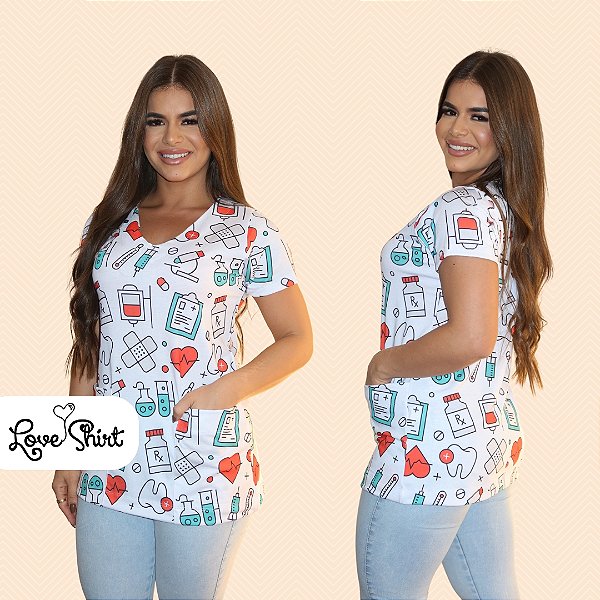 BATA COM BOLSO/SCRUB TOTAL SAÚDE VARIADO