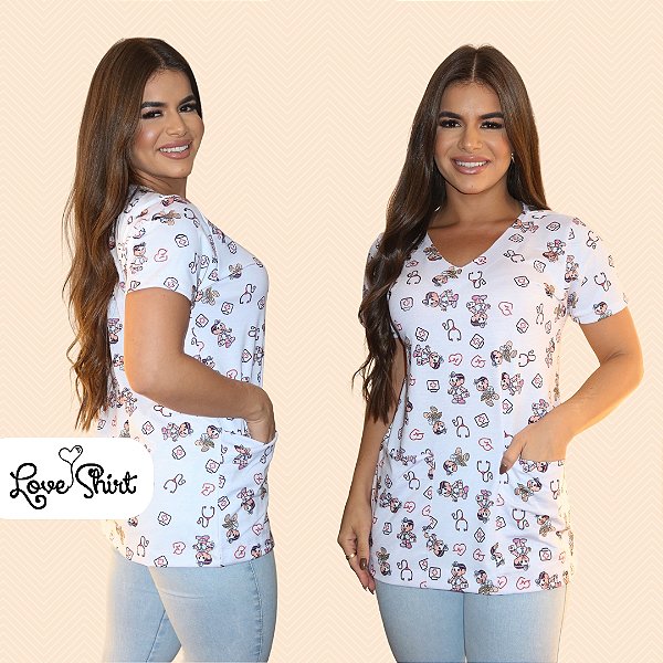 BATA COM BOLSO/SCRUB MÔNICA TOTAL SAÚDE