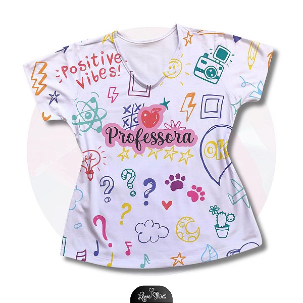 T-SHIRT PROFISSÃO PROFESSORA VARIADA 4