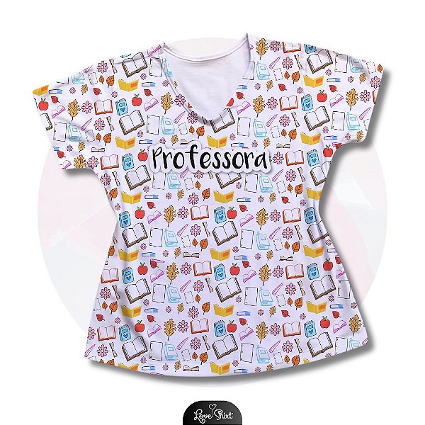 T-SHIRT PROFISSÃO PROFESSORA VARIADA 9