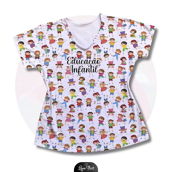 T-SHIRT PROFISSÃO EDUCAÇÃO INFANTIL VARIADA 10