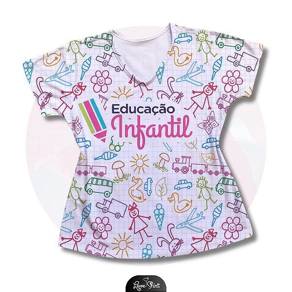 T-SHIRT PROFISSÃO EDUCAÇÃO INFANTIL VARIADA 9