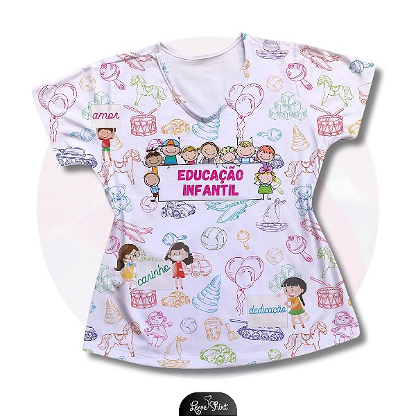 T-SHIRT PROFISSÃO EDUCAÇÃO INFANTIL VARIADA 8
