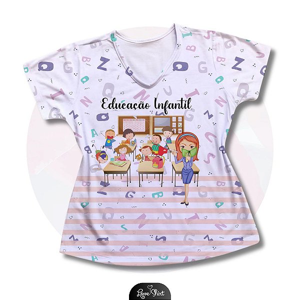 T-SHIRT PROFISSÃO EDUCAÇÃO INFANTIL VARIADA 7