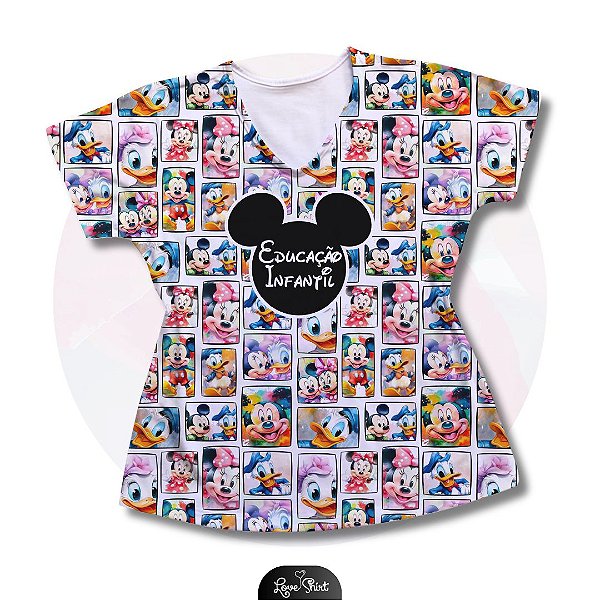 T-SHIRT PROFISSÃO EDUCAÇÃO INFANTIL MICKEY TOTAL