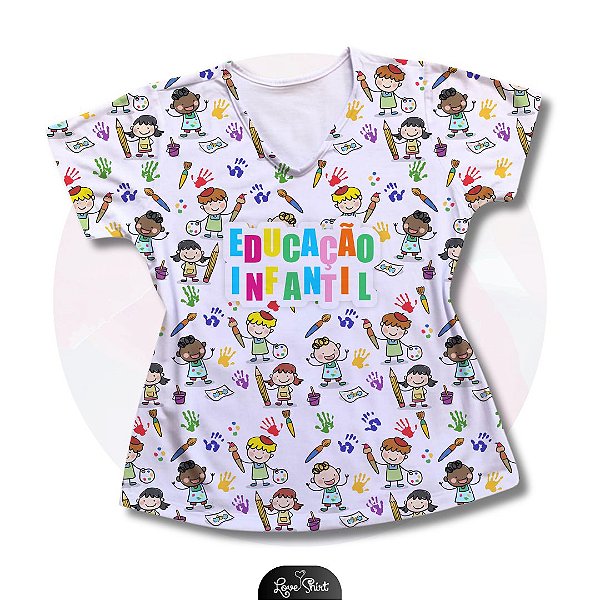 T-SHIRT PROFISSÃO EDUCAÇÃO INFANTIL VARIADO 3