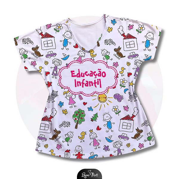 T-SHIRT PROFISSÃO EDUCAÇÃO INFANTIL VARIADA 2