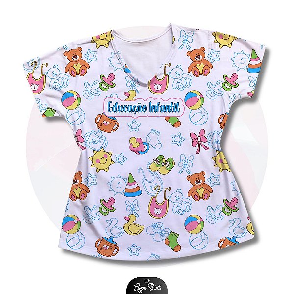 T-SHIRT PROFISSÃO EDUCAÇÃO INFANTIL VARIADA 4