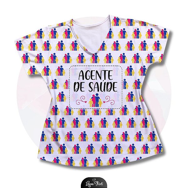 T-SHIRT PROFISSÃO AGENTE DE SAÚDE VARIADO 05