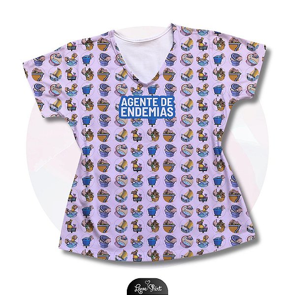 T-SHIRT PROFISSÃO AGENTE DE ENDEMIAS VARIADA 02