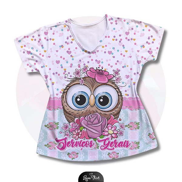T-SHIRT PROFISSÃO SERVIÇOS GERAIS CORUJA 02