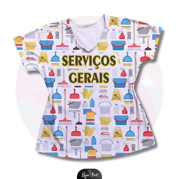 T-SHIRT PROFISSÃO SERVIÇOS GERAIS VARIADO 06