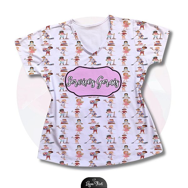 T-SHIRT PROFISSÃO SERVIÇOS GERAIS VARIADO