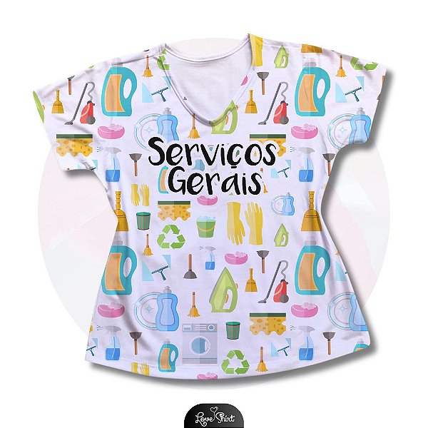 T-SHIRT PROFISSÃO SERVIÇOS GERAIS PRODUTOS