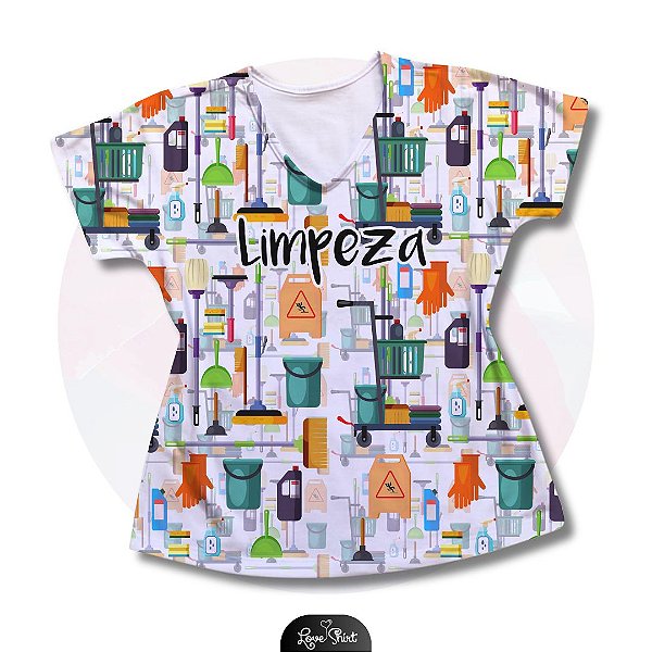 T-SHIRT PROFISSÃO LIMPEZA VARIADA 02