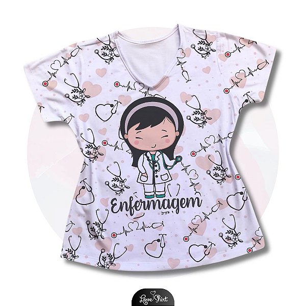 T-SHIRT PROFISSÃO ENFERMAGEM VARIADO 12
