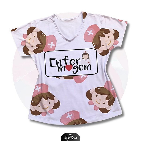 T-SHIRT PROFISSÃO ENFERMAGEM VARIADO 11