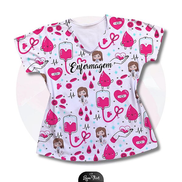 T-SHIRT PROFISSÃO ENFERMAGEM VARIADA 3