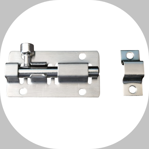 Trinco de porta em inox 2"