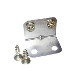 Kit 10 Cantoneiras 22x22mm 4 Furos + Parafusos para Móveis